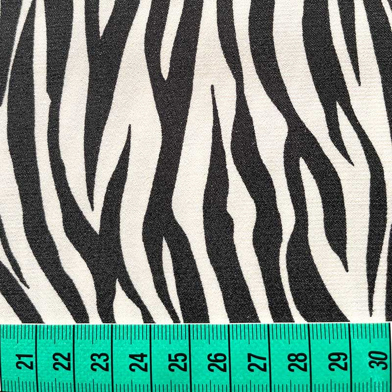 56 rayon 44 viscose cetim Animal print zebra animal print tecido